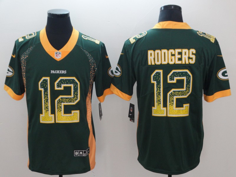 Men's Green Bay Packers Aaron Rodgers #12 Green Alternate Jersey